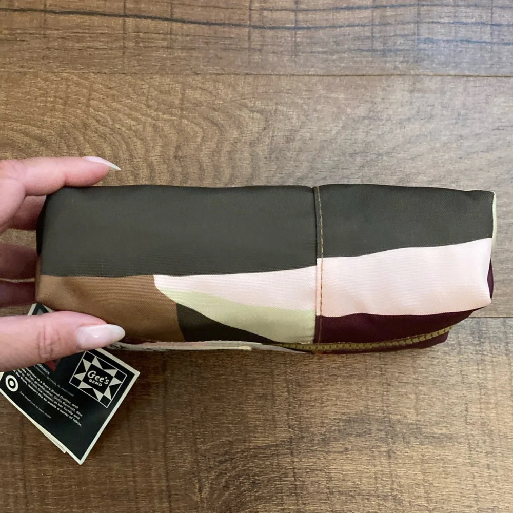 Gee’s Bend x Target NWT Quilted Pouch Geo Colorblock Cosmetic Pouch